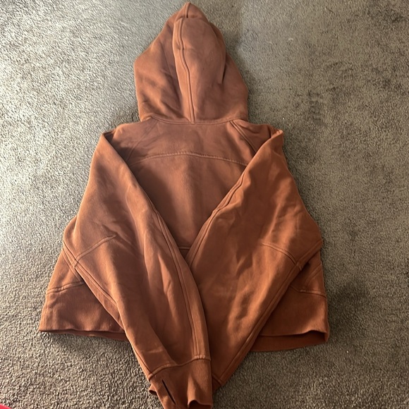 Lululemon scuba quarter zip brown xs/s - Picture 3 of 3